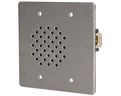 QUAM-NICHOLS COMPANY  CIS8/25                 2-Gang Listen-Only Station, 25V, Vandal-Resistant, Stainless Steel, No Button