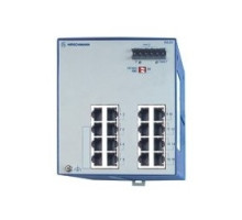HIRSCHMANN  943434047  RS20-1600   16 port Fast-Ethernet Compact OpenRail Switch, unmanaged, for DIN rail store-and-forward-switching, fanless; 16 ports in total; 1. uplink: 10/100BASE-TX, RJ45; 2. uplink: 10/100BASE-TX, RJ45; 14 x 10/100 BASE TX, RJ