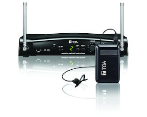 TOA ELECTRONICS INC  WS-5325UH01US                 Lavaliere Wireless Microphone Kit, 16-Channel, Unidirectional, 576 to 606 Megahertz