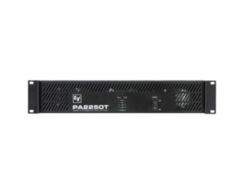 ELECTRO-VOICE  PA 2250T 120V                 Power Amplifier, 2-Channel, 120 Volt, 270 Watt, 103 dB Signal-To-Noise Ratio, 65 Hertz to 40 Kilohertz, 19.02