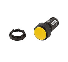 ABB  CP1-10Y-10   Non Illum, Flush Push Button Momentary, Flush 1NO Contact Yellow