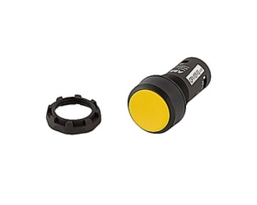 ABB  CP1-10Y-10   Non Illum, Flush Push Button Momentary, Flush 1NO Contact Yellow