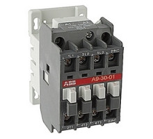 ABB  A9-30-01-84   3 pole, 21 amp, non-reversing across the line contactor with 110-120V AC coil and 1 NC auxiliary contact
