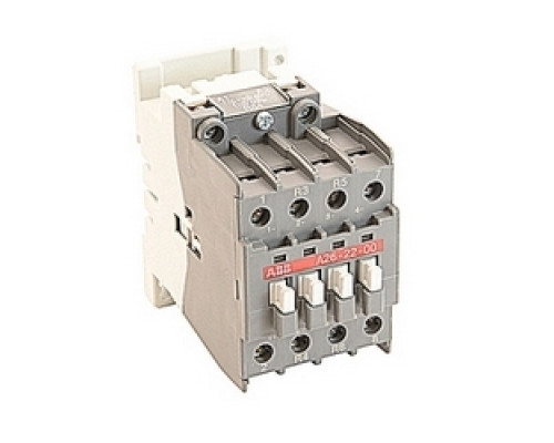 ABB  A26-22-00-84   4 pole, 45 amp, across the line block contactor with 110-120V AC coil and no auxiliary contacts