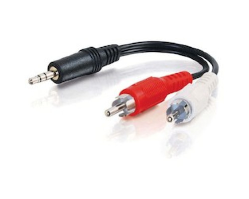 C2G CG40421 CG40421         Y-Cable, 3.5 MM Stereo Male to 2 RCA Stereo Audio Male, 6