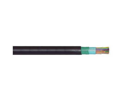 SUPERIOR ESSEX  20-104-42   Alpeth Copper Cable, BKMA, 50 Pair, 24 AWG, Solid Annealed Copper, Dielectric Core Wrap, Corrugated bare 8 mil Aluminum Tape Shield, Black PE Jacket, 13300 FT. Length