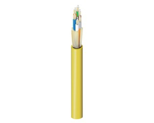BELDEN  FISB006PB   6-F FX INDOOR BREAKOUT CABLE, OS2 OFNP 2.0MM YELLOW JACKET, BLACK JACKET