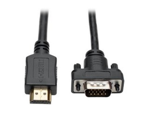 TRIPP LITE P566-003-VGA         HDMI to VGA Active Converter Cable, HDMI to Low-Profile HD15 M/M , 1920 x 1200/1080p @ 60 Hz, 3 ft.