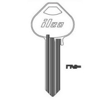 KABA ILCO CORP  A1011-3N NP A10  AA46068022                 Cylinder Lock Key Blank, 6-Pin, Sectional, Brass, Nickel Plated, 10 Price Group, For Corbin/Russwin