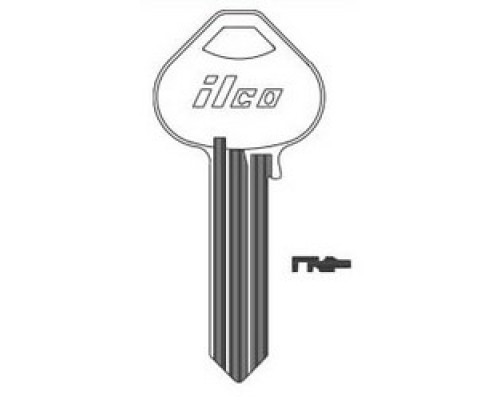 KABA ILCO CORP  A1011-3N NP A10  AA46068022                 Cylinder Lock Key Blank, 6-Pin, Sectional, Brass, Nickel Plated, 10 Price Group, For Corbin/Russwin