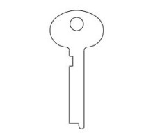 KABA ILCO CORP  1387 NS A52  AD00001533                 Safe Deposit Key Blank, 0.28