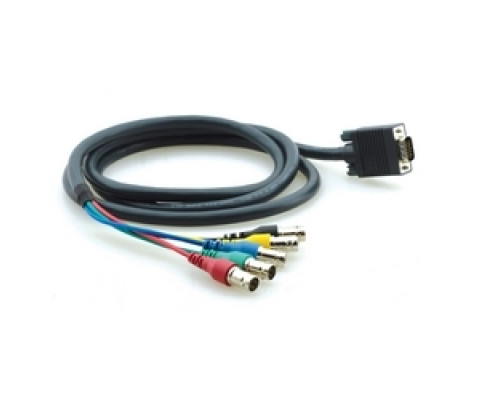 KRAMER 92-4105006 C-GM/5BF-6         15-Pin HD M to 5 BNC F Breakout Cable - 6’