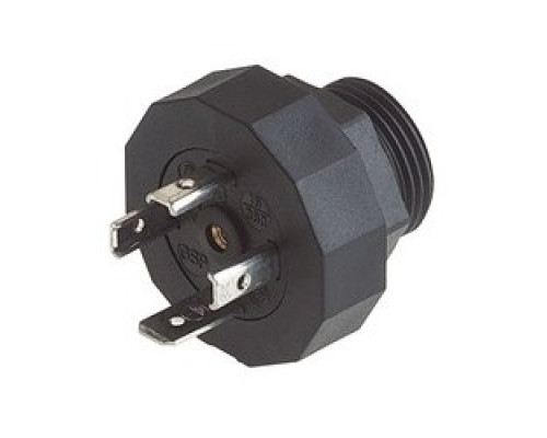 HIRSCHMANN 931297001  GSP 311 PG11 black; Appliance connector with thread, threaded sleeve, grip ring, o-ring NBR , 3 contacts + PE, DIN EN 175 301-803-A, Type A
