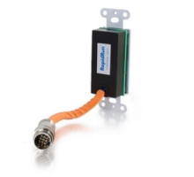 C2G  CG60098  CG60098                 Multi-Format Wallplate, RCA Component Video Female/RCA Stereo Audio Female to RapidRun 15-Pin Male, White