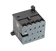 ABB  BC6-30-01-01   3 pole, plus 1 NC auxiliary contact, 12 amp, non-reversing miniature contactor, 24V DC coil and screw terminals