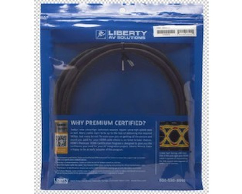 LIBERTY AV  HDPMM20F                 HDPMM20F 20’ Liberty Premium High Speed HDMI Cables with Ethernet Certified 18G