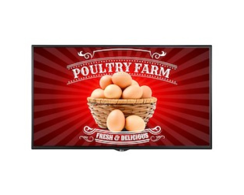 LG ELECTRONICS  43SM5KE-B  13380705                 Digital Signage Display, 1920 x 1080 Resolution, 16:9 Aspect Ratio, 450 Candela per Square Meter, 100 to 240 Volt AC, 75 Watt