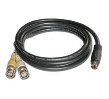 KRAMER 93-1102001 C-SM/2BM-1         4-Pin M to 2 BNC M s-Video Breakout Cable - 1’