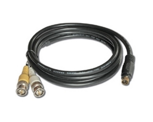 KRAMER 93-1102001 C-SM/2BM-1         4-Pin M to 2 BNC M s-Video Breakout Cable - 1’