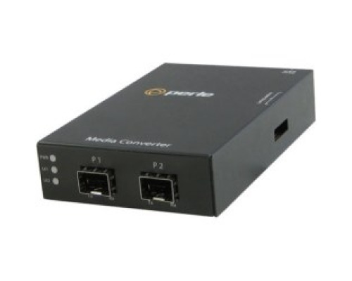 PERLE SYSTEMS 05060580  S-4GPT-DSFP-XT - Industrial Temperature Protocol Transparent Media Converter, dual SFP slots empty