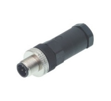 HIRSCHMANN  933162100   ELST 4012 PG9; Straight Cable Plug, unassembled, strain relief by means of clamping cage, 4 contacts, male, PG9, 4A 250V AC/DC, black housing