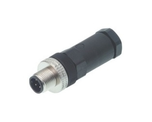 HIRSCHMANN  933162100   ELST 4012 PG9; Straight Cable Plug, unassembled, strain relief by means of clamping cage, 4 contacts, male, PG9, 4A 250V AC/DC, black housing