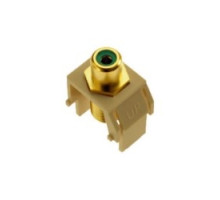 ON-Q/LEGRAND  WP3463IV                 Keystone Insert, Audio/Video, RCA to F Connector, 0.87