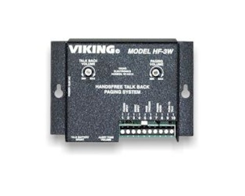 VIKING ELECTRONICS  HF-3W                 Handsfree Talk-Back Paging Amplifier