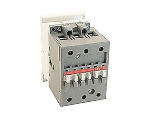 ABB  A63-30-00-84   3 pole, 115 amp, non-reversing across the line contactor with 110-120V AC coil and no auxiliary contacts