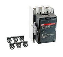 ABB  A300-30-11-80   3 pole, 500 amp, non-reversing across the line contactor with 230-240V AC coil and 1 NO and 1 NC auxiliary contacts