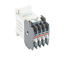 ABB  AL93001RT-83   3 pole, 21 amp, non-reversing across the line contactor with a 48V DC coil, 1 NC auxiliary contact and ring tongue connection
