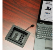 C2G  CG50190  CG50190                 Wireless Conference Table Box, HDMI Female/USB Micro-B Female to HDMI Female/USB Micro-B Female, Black