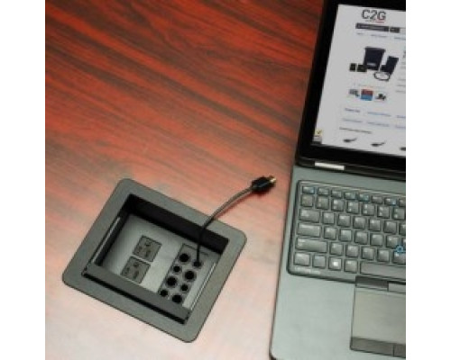 C2G  CG50190  CG50190                 Wireless Conference Table Box, HDMI Female/USB Micro-B Female to HDMI Female/USB Micro-B Female, Black