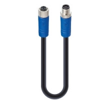 LUMBERG AUTOMATION  934853004  RST 4S-RKT 4S-733/2 M   M12 Power Cordset Male Straight-Female Straight, 4-Pins, S-coded, 630 V, Blue Overmold