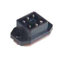 HIRSCHMANN  932918100   GO 60 FAV M black; Surface mounted connector with flange with solder contacts, 6 contacts, blade, DIN VDE 0627 / IEC 61984, 6A 250V AC/DC