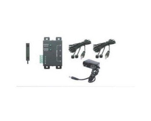 FACTOR ELECTRONICS IR-KIT-100K         IR System Infrared Kit, Wide Frequency, Includes Micro IR Receiver, Connection Module, Power Supply, 2 Emitter, LED