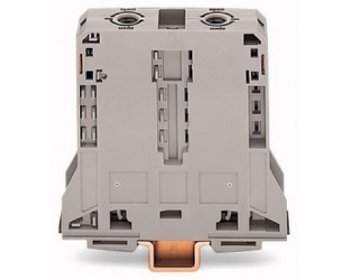 WAGO CORPORATION  285-195   THROUGH TERMINL BLOCK  35MM GREY  4 AWG-4/0