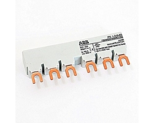 ABB  PS1-2-0-65   65 amp 3-phase busbar with 2 positions for use on MS116 and 132 manual motor protectors