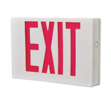 COOPER LIGHTING LLC  APX7G   LED EXIT, POLYCARBONATE, AC  ONLY, UNIVERSAL FACE, GREEN  LETTERS, WHITE
