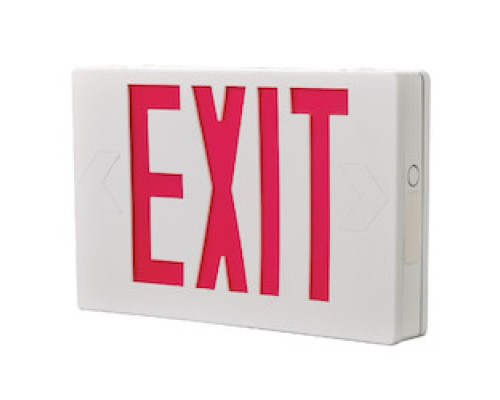 COOPER LIGHTING LLC  APX7G   LED EXIT, POLYCARBONATE, AC  ONLY, UNIVERSAL FACE, GREEN  LETTERS, WHITE