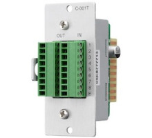 TOA ELECTRONICS INC  C-001T                 Amplifier Control Module, 8-Channel, 6 Volt DC 15 Milliampere, 35 MM Width x 91.5 MM Depth x 78 MM Height, Aluminum Panel