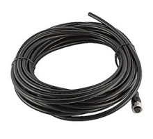 ABB  2TLA020056R4000   Cable single ended 10 meters black PVC jacket with straight 8 pole M12 female molded connector, 22AWG conductors, overall braid shield