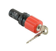 ABB  CE3K1-10R-02   Compact emergency stop key release pushbutton with red mushroom actuator and 22mm mounting