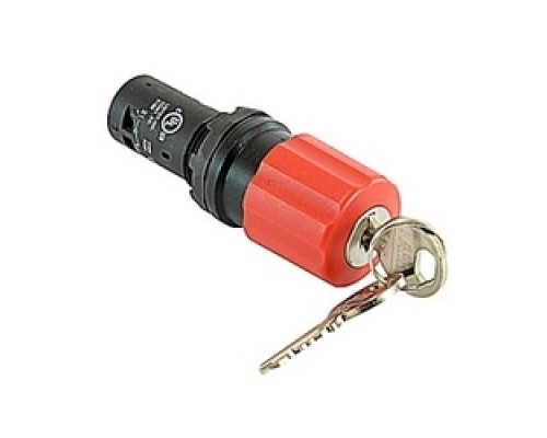 ABB  CE3K1-10R-02   Compact emergency stop key release pushbutton with red mushroom actuator and 22mm mounting