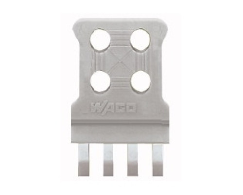 WAGO CORPORATION  769-412   STRAIN RELIEF PLATE 4-5 POLES SNAP-ON TYPE GREY