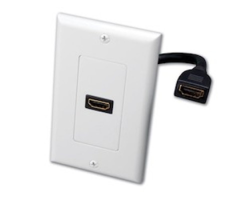 VANCO  120931                 Single HDMI Pigtail Decor Wall Plate