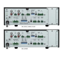 TOA ELECTRONICS INC  BG-2240D                 Mixer Amplifier, 120 Volt AC 60 Hertz, 240 Watt Output, 50 to 20 Kilohertz, 60 dB Signal to Noise Ratio, 10.39