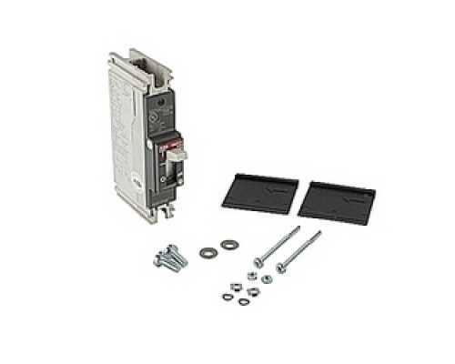ABB  A1A050TW-1   1 pole, 50 amps rated at 240V AC and 125V DC, fixed trip point molded case circuit breaker, with a thermal magnetic trip device and 10kA at 240V AC and 5kA at 125V DC interrupt current rating
