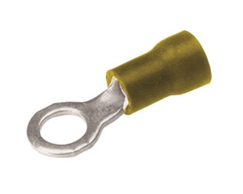 BURNDY  TP1010  509084                 Copper Terminal, Ring Tongue, 12-10 AWG, #8-#10 Stud, Vinyl Insulated, Tin Plated