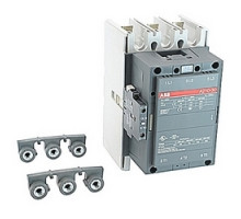 ABB  A210-30-11-88   3 pole, 350 amp, non-reversing across the line contactor with 240-260V AC coil and 1 NO and 1 NC auxiliary contacts